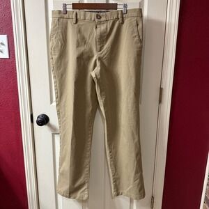 Dockers Mens Khaki Straight Fit Stretch Smart 360 Flex Pants Size 36x32